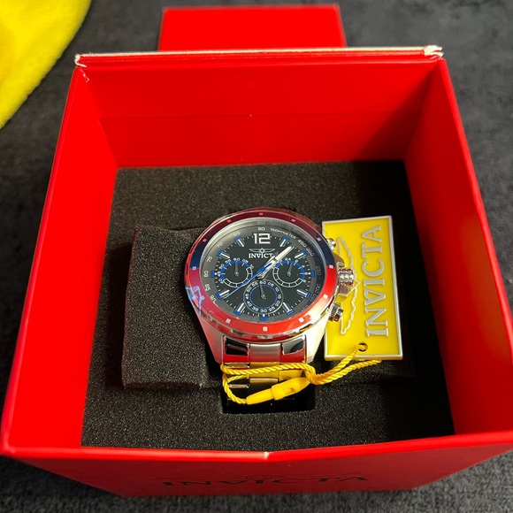 Invicta Speedway Men's Watch-44mm MOD-49362 Silver&Blue Dial(NWT) Limited!! - Picture 10 of 13